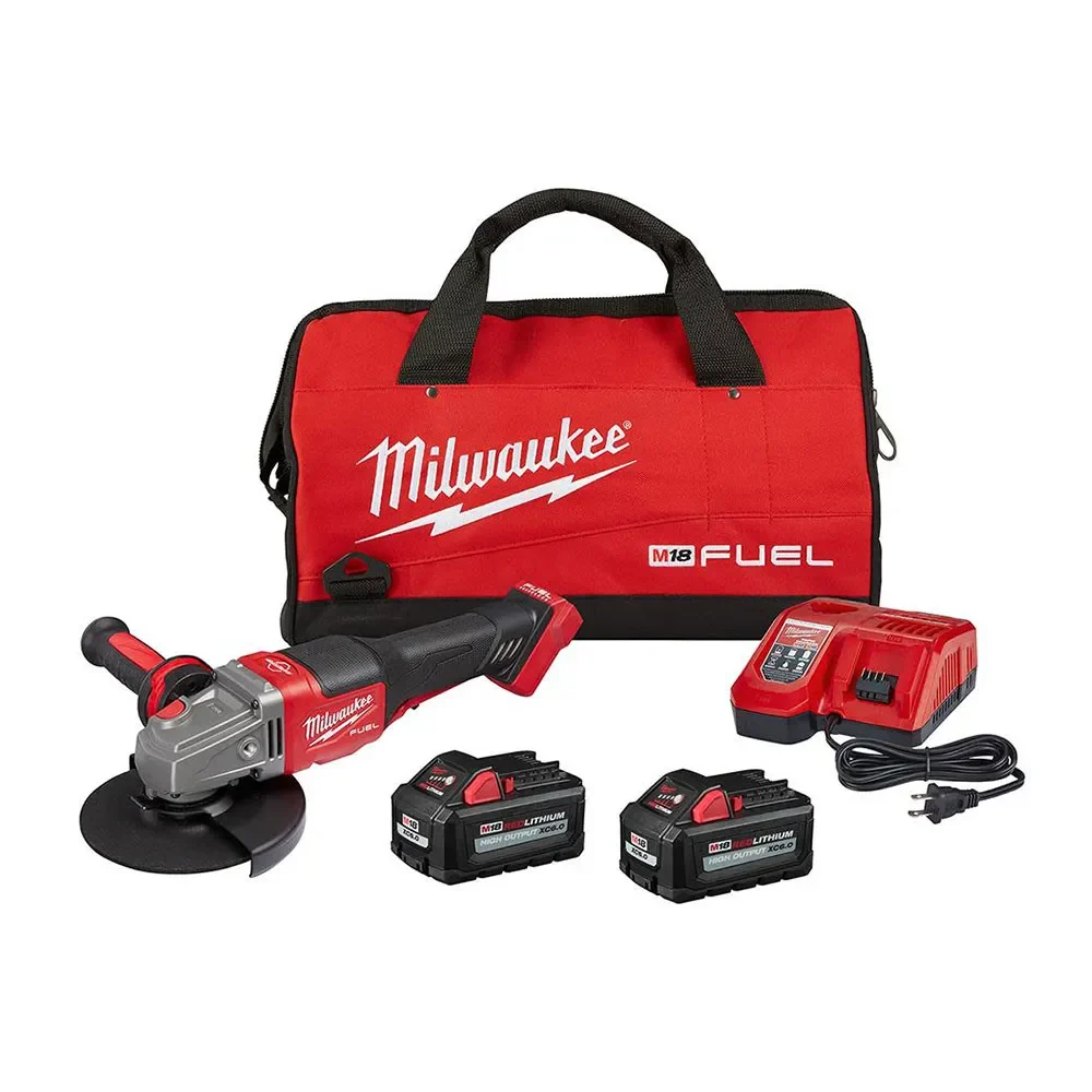 Milwaukee M18 FUEL 4 1/2inch-6inch No Lock Braking Grinder with Paddle Switch Kit